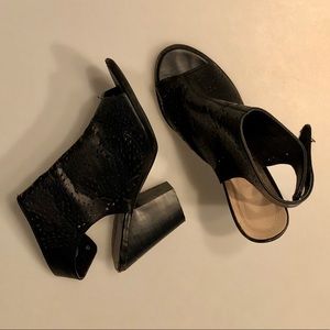 Ankle Eyelet Leather Booties